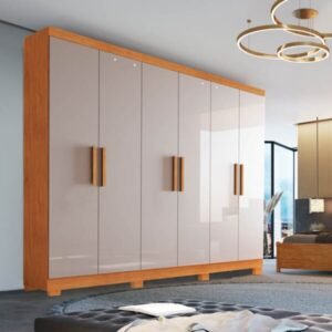 Guarda-Roupa Sergipe Larg. 1.80m 6 Portas 2 Gavetas