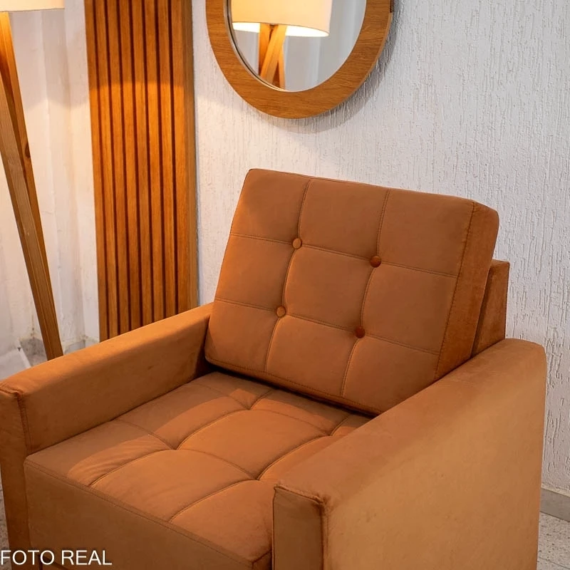 Poltrona Decorativa Áustria Veludo - Imagem 12