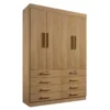 Guarda-Roupa Mônaco Larg. 1.60m 4 Portas 8 Gavetas