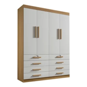 Alternative view of Guarda-Roupa Mônaco Larg. 1.60m 4 Portas 8 Gavetas