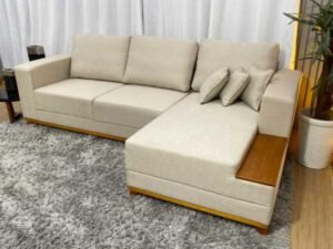 Alternative view of Sofá 3 Lugares Aline Plus C/Chaise 2.50 m Linho