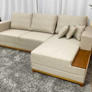 Alternative view of Sofá 3 Lugares Aline Plus C/Chaise 2.50 m Linho