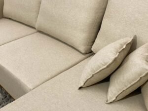Sofá 3 Lugares Aline Plus C/Chaise 2.50 m Linho - Imagem 12
