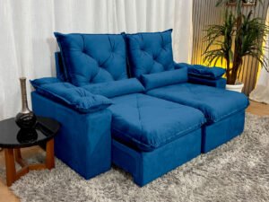 Sofá Retrátil Reclinável Zuqui Plus 1.80m Veludo