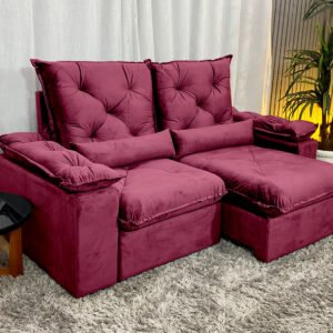 Alternative view of Sofá Retrátil Reclinável Zuqui Plus 2.00m Veludo