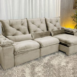 Alternative view of Sofá Retrátil Reclinável Zuqui Plus 2.70m Veludo