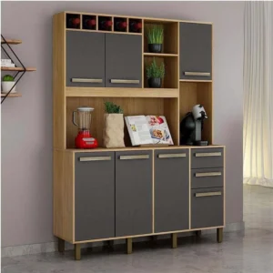 Armário de Cozinha Granada Larg. 1.46m 7 Portas 2 Gavetas