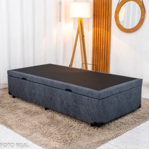 Alternative view of Box Baú Solteiro Prime Confort 88x188x45 Korino Linho Blindado