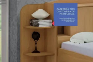Cama Solteiro Milênio + Cama Auxiliar Solteiro 2 Gavetas - Imagem 6