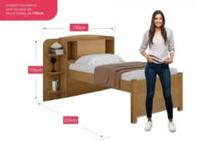 Cama Solteiro Milênio + Cama Auxiliar Solteiro 2 Gavetas - Imagem 5