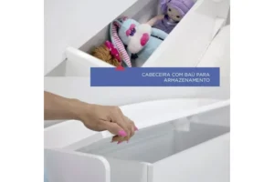 Cama Solteiro Milênio + Cama Auxiliar Solteiro 2 Gavetas - Imagem 11