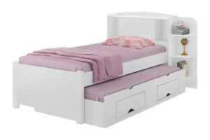 Alternative view of Cama Solteiro Milênio + Cama Auxiliar Solteiro 2 Gavetas