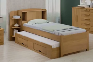 Cama Solteiro Milênio + Cama Auxiliar Solteiro 2 Gavetas