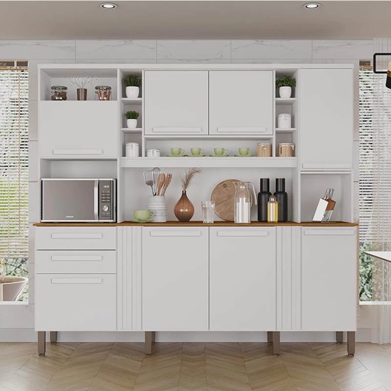 Armário de Cozinha Acácia larg. 2.18m 8 Portas 2 Gavetas