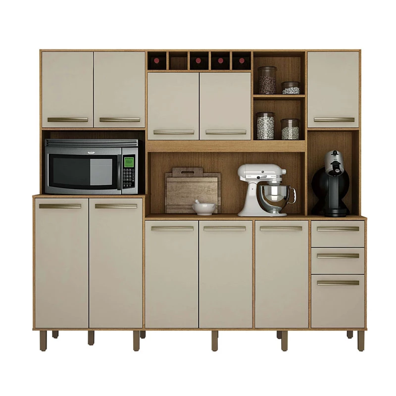 Armário Cozinha Petra Larg. 2.18m 11 Portas 2 Gavetas