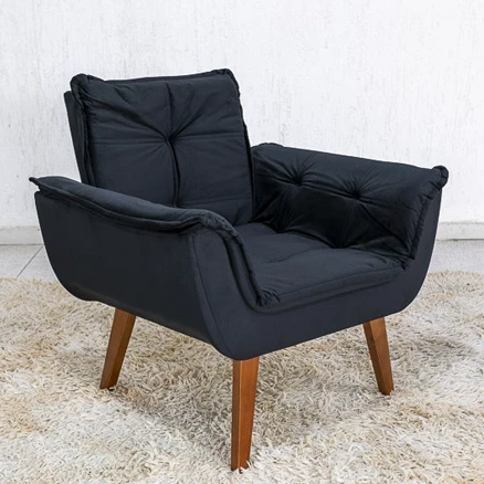 Poltrona Perola Veludo - Imagem 4