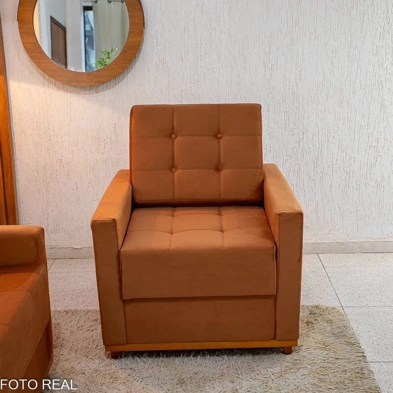 Poltrona Decorativa Áustria Veludo - Imagem 9