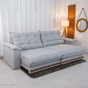 Alternative view of Sofá Retrátil Reclinável Barcelona 2.90m Linho