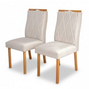 Mesa de Jantar Siena 120x90 Vidro Off/Base Madeira + 4 Cad. Lisboa Veludo Madeira - Entregue Montada - Imagem 24