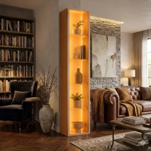 Torre Modular 2.2 Larg. 0.36m C/LED 1 Porta em Vidro