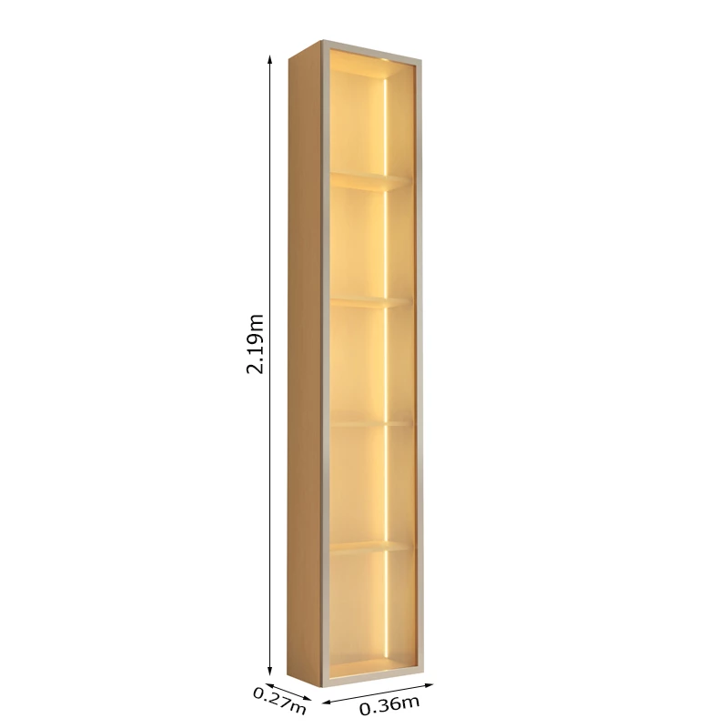 Torre Modular 2.2 Larg. 0.36m C/LED 1 Porta em Vidro - Imagem 3