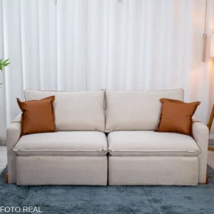 Sofá Retrátil Luma 2.00m Linho - Sem Caixa - Imagem 12