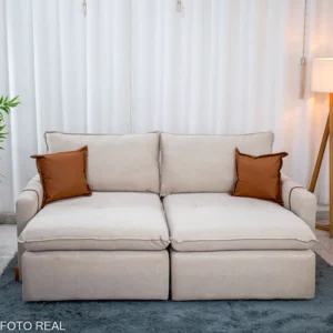 Sofá Retrátil Luma 2.00m Linho - Sem Caixa - Imagem 10