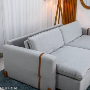 Sofá Retrátil Luma 2.00m Linho - Sem Caixa - Imagem 19