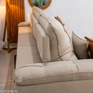 Sofá Retrátil Reclinável Verona 3.20m Linho - Imagem 26