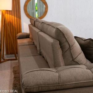 Sofá Retrátil Reclinável Verona 3.20m Linho - Imagem 25